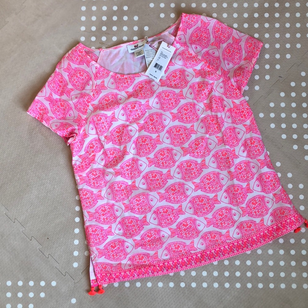 NWT Vineyard Vines Fish Shirt